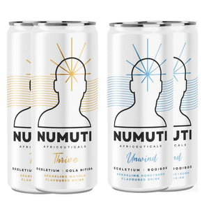 Numuti 'Thrive' & 'Unwind' mixed pack (6 x 300ml)