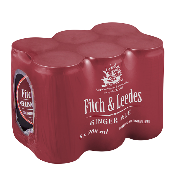 Fitch & Leedes GInger ale (6x 200ml)