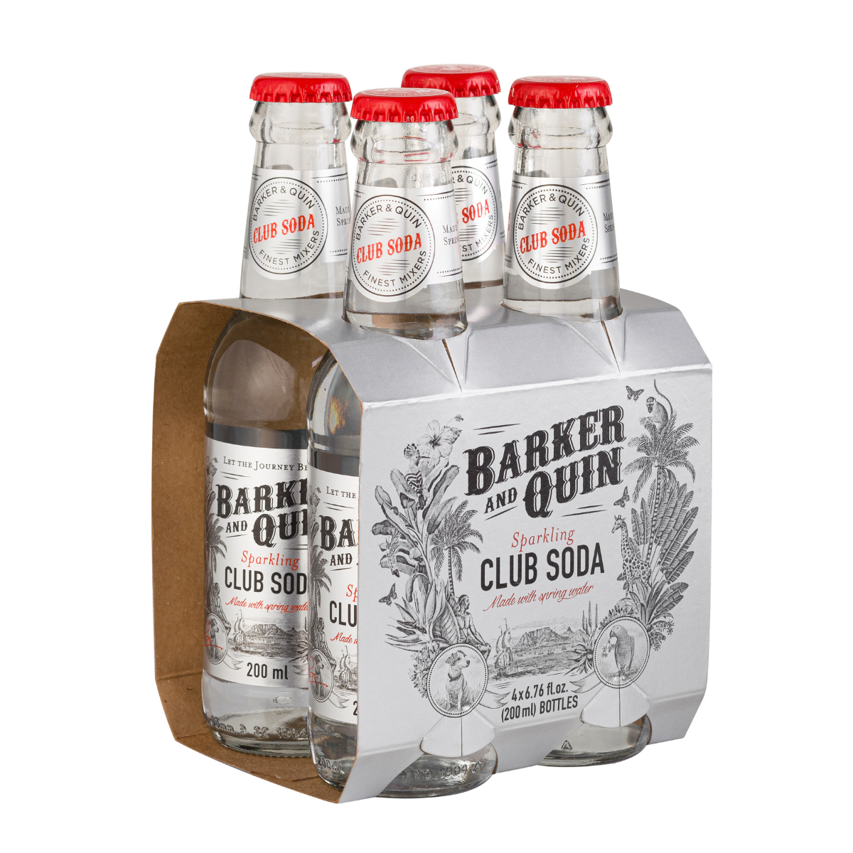 Barker and Quin Club Soda (4 x 200ml)