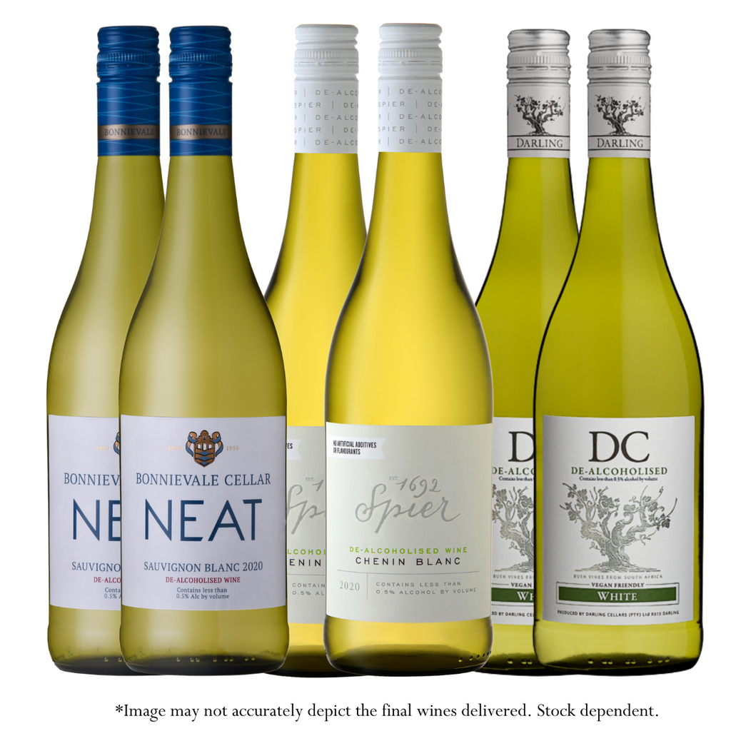 Mixed White Wine Taster Case (6 x 750ml) Non alcoholic wines Drink Nil